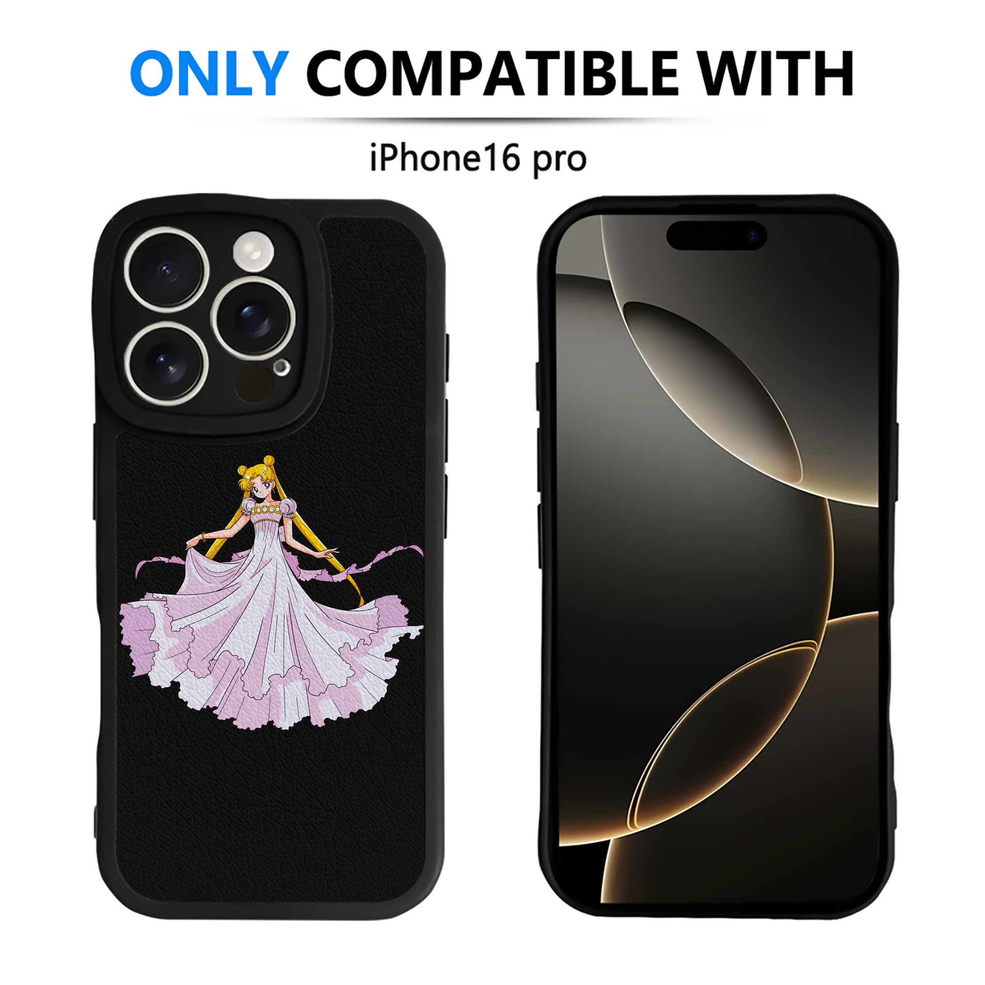 （画像用） 美少女戦士セーラームーン 愛野 美奈子 あいの みなこ Sailor Moon Aino Minako 【iPhone 16シリーズ対応】シリコンスマホケース（レザー調） 材質：シリコン